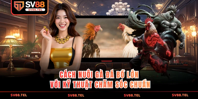 Cách nuôi gà đá bồ lớn với kỹ thuật chăm sóc chuẩn